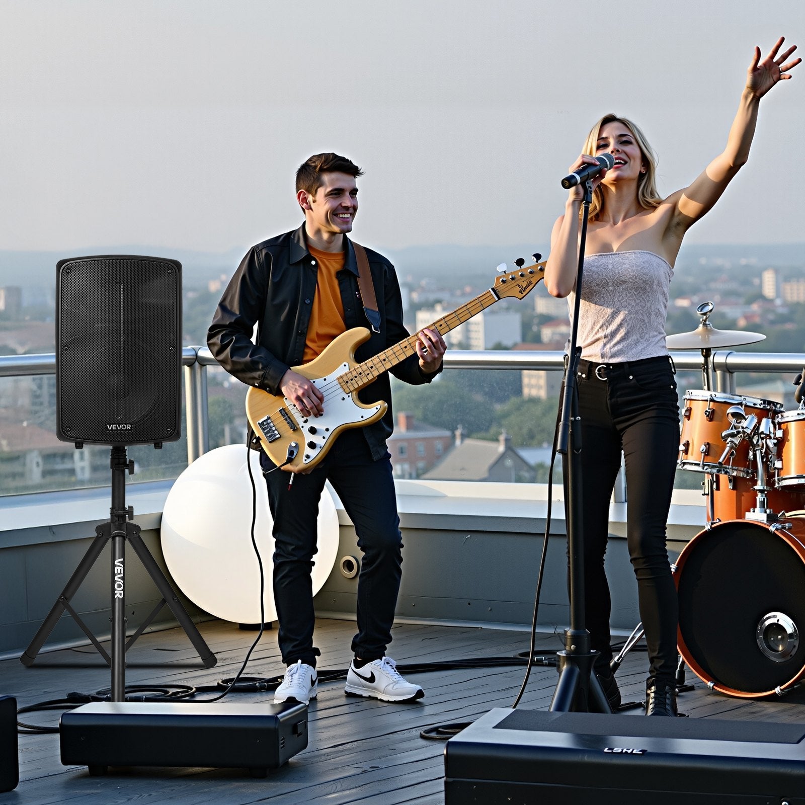 Speakers PA System 800W Mixer Wireless Bluetooth Mic