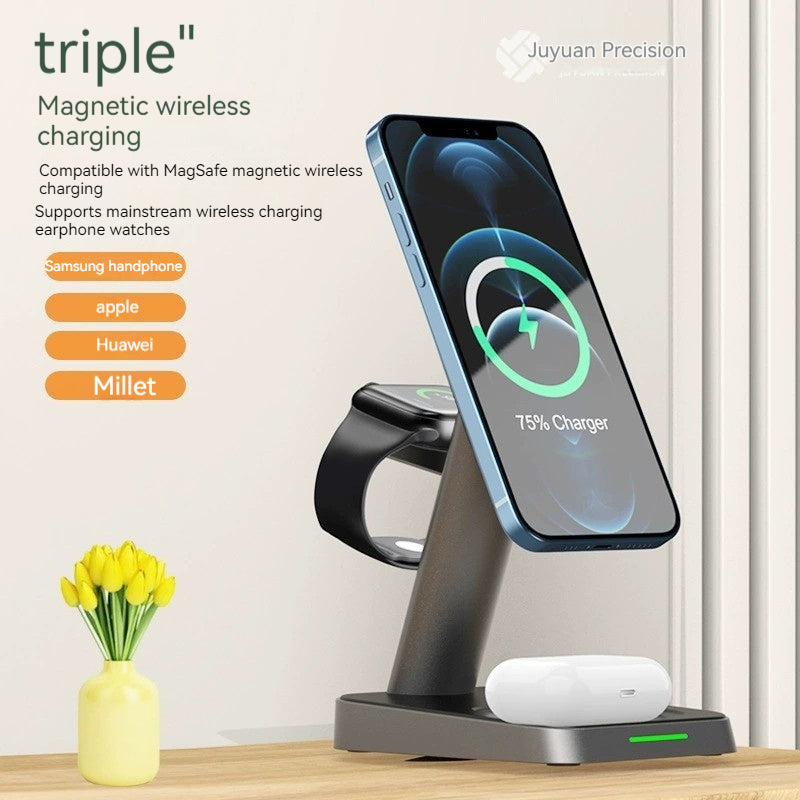 Three-in-one Wireless Charger | Watch Wireless Charger | Mobile Phone Wireless | Earphone wireless charger