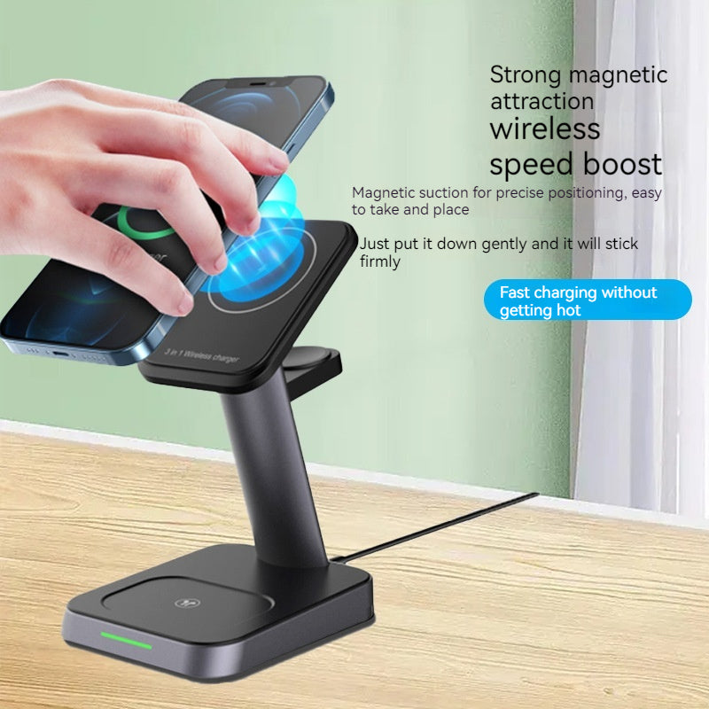 Three-in-one Wireless Charger | Watch Wireless Charger | Mobile Phone Wireless | Earphone wireless charger