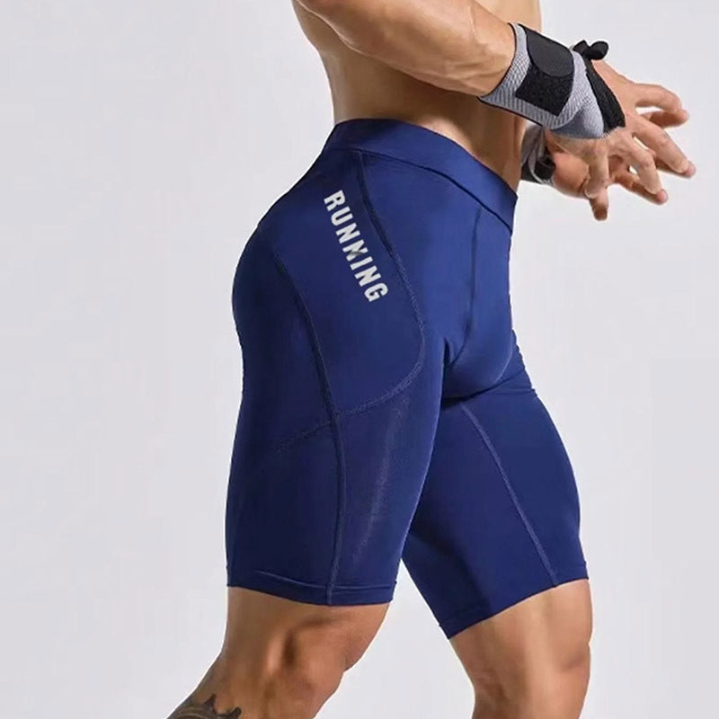 Sports Compression Shorts Men's High Elasticity Running Cycling