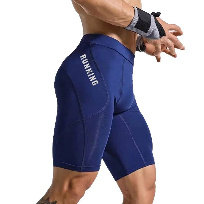 Sports Compression Shorts Men's High Elasticity Running Cycling
