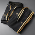 Mens Hoodie And Slim-Fit Versatile Pants Two-Piece Set