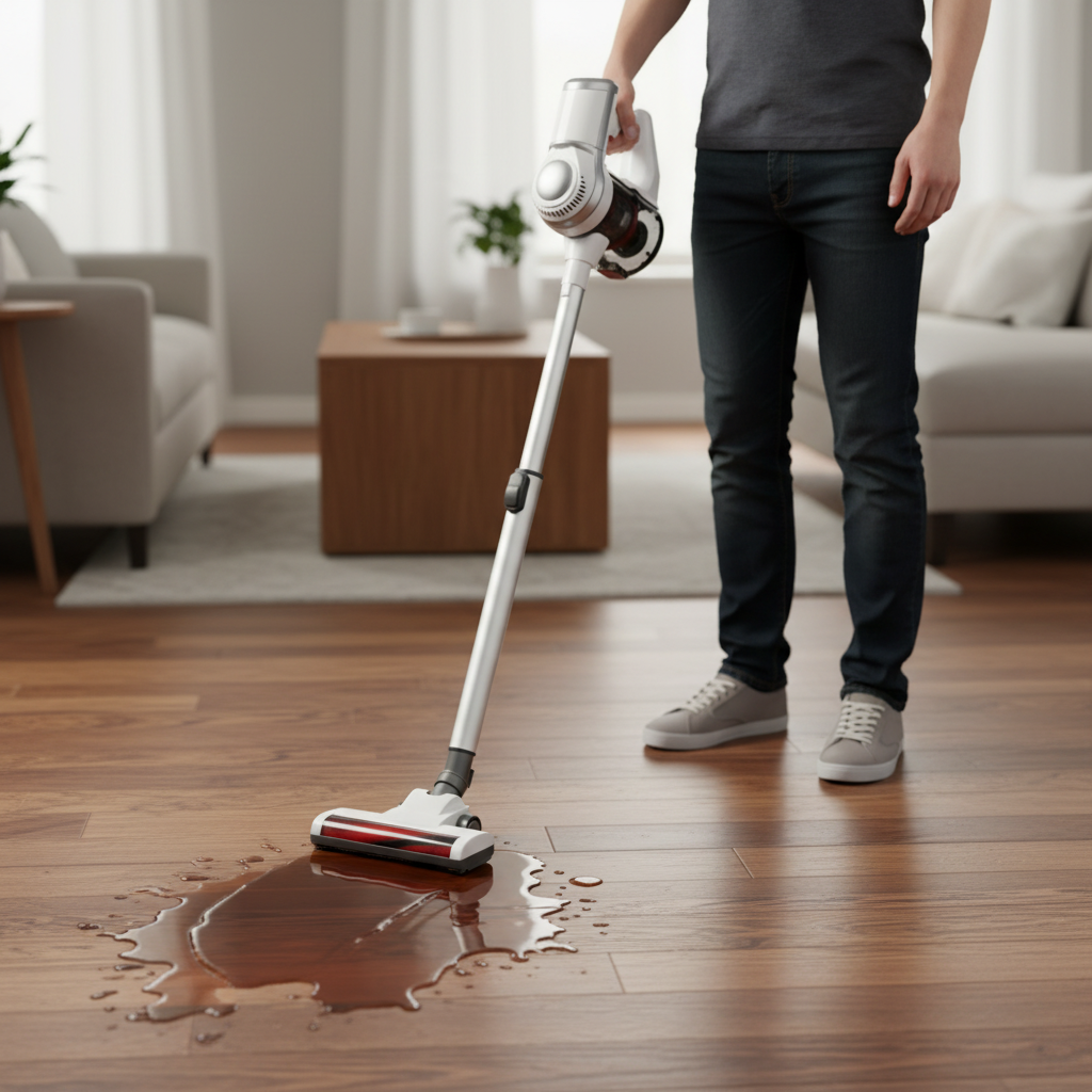 Powerful cordless vacuum cleaner