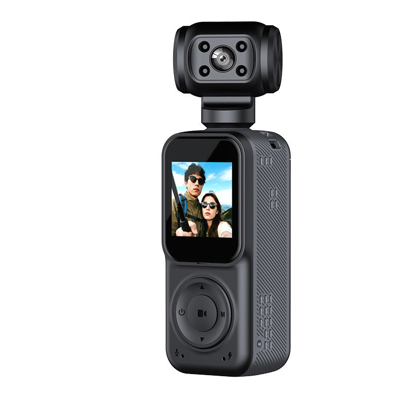 Ultra 4K Pocket Vlogging | Handheld Portable Video Camera with WiFi, LCD Screen, Face Tracking, Rotation