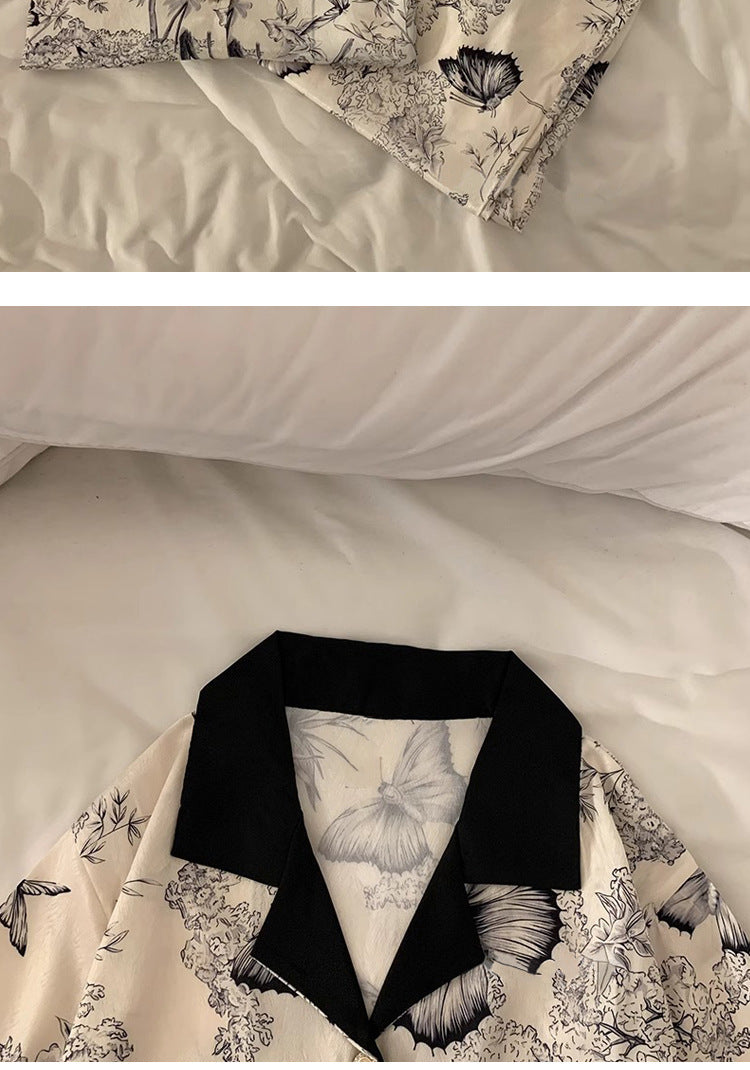 Summer Pajamas Women's Homewear Two-piece Suit